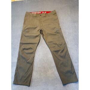 Wrangler Outdoor Mens Gray Cargo Pants Size 40x30 Straight Fit Utility Carpenter